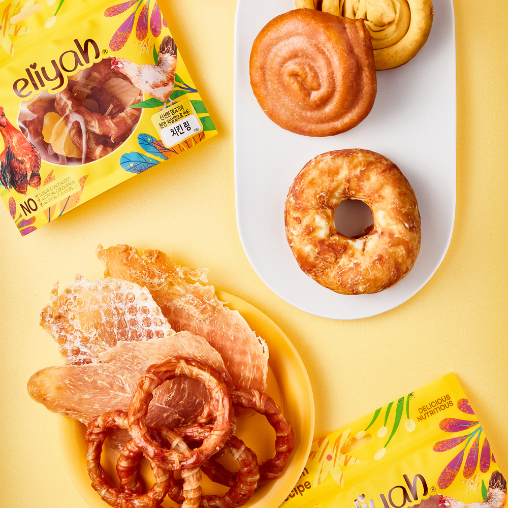 엘리야 치킨 슬라이스 무첨가 닭가슴살 강아지 애견 건강한 개 간식 육포 100G 이미지 2