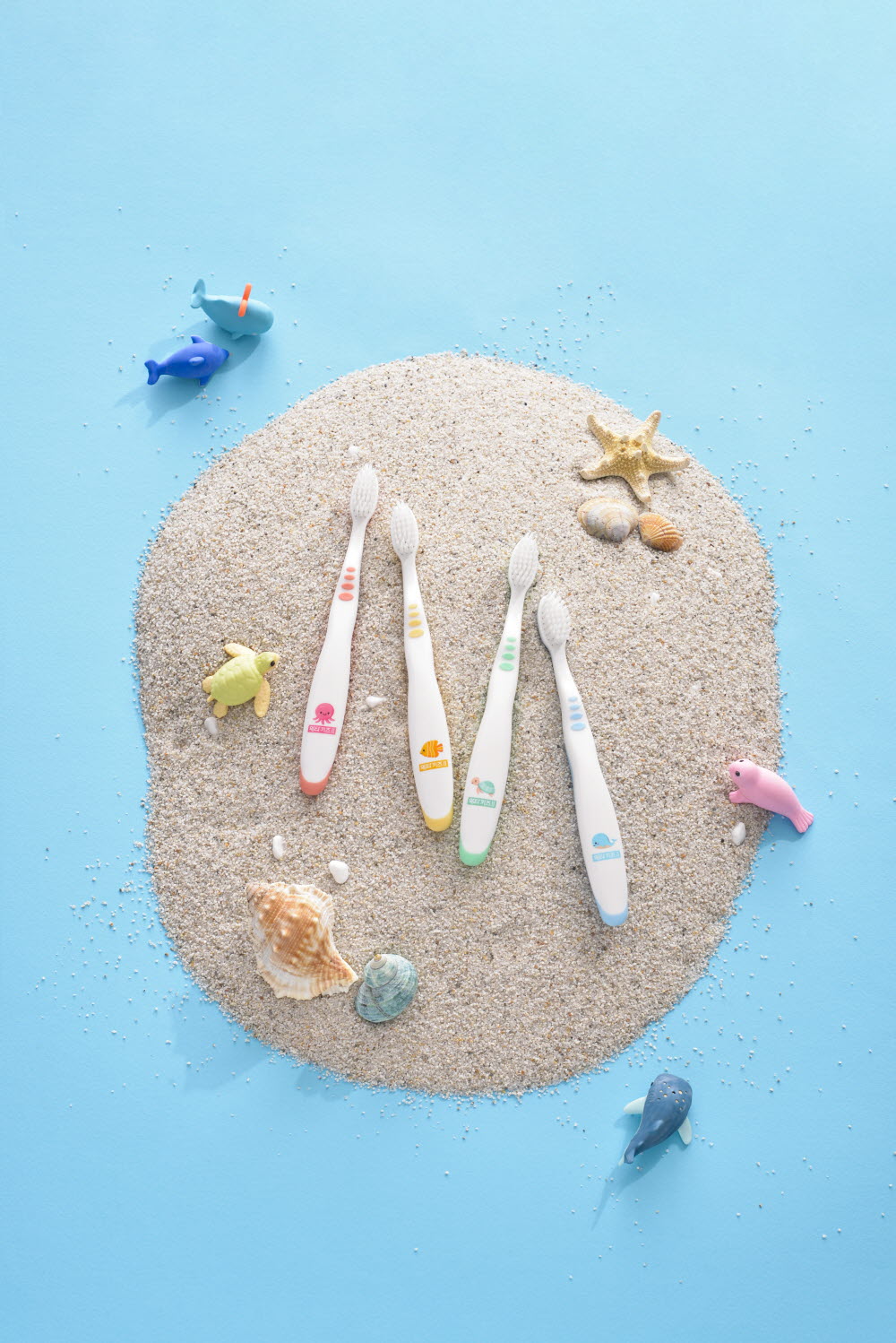 왕타칫솔 키즈 아쿠아월드 어린이 칫솔 2호