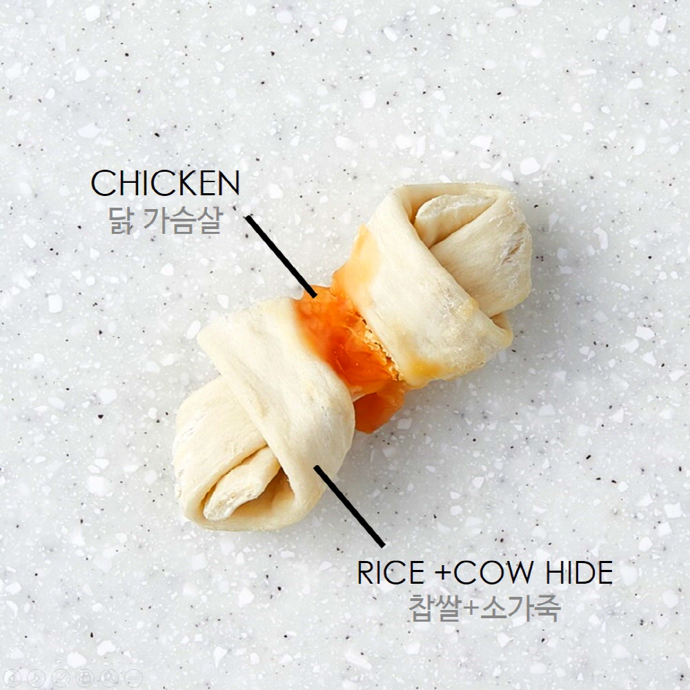 엘리야 치킨본 강아지 오래먹는 간식 개껌 덴탈 치석 양치 딩고 껌 180G 이미지 4