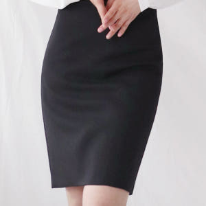 블랙 정장스커트 여성정장치마 [기획] 착용 후기 | 사이즈/핏 총정리 - 상품 이미지 1
