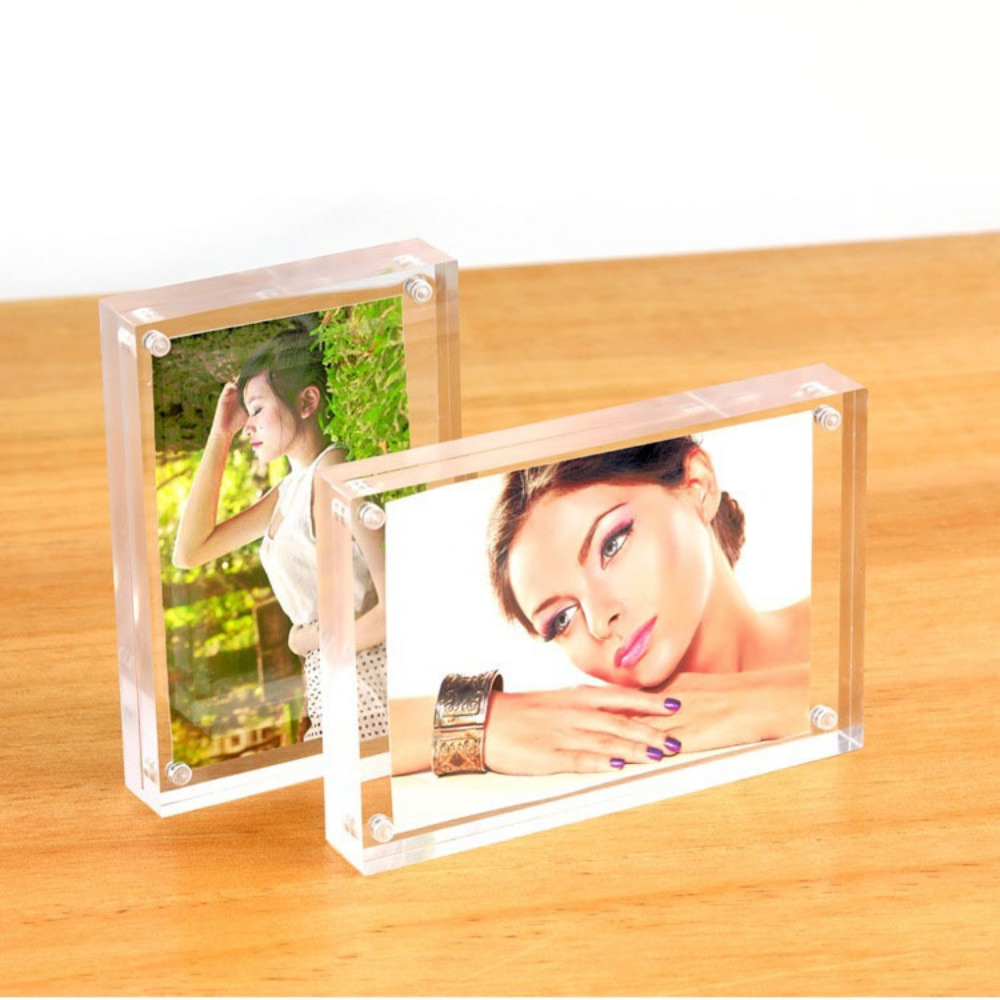 투명 아크릴 스탠드 탁상용 가족 액자