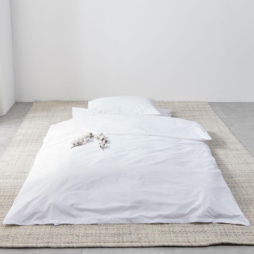 목화솜이불 요매트 기숙사이불 바닥요 커버 1인용 세트