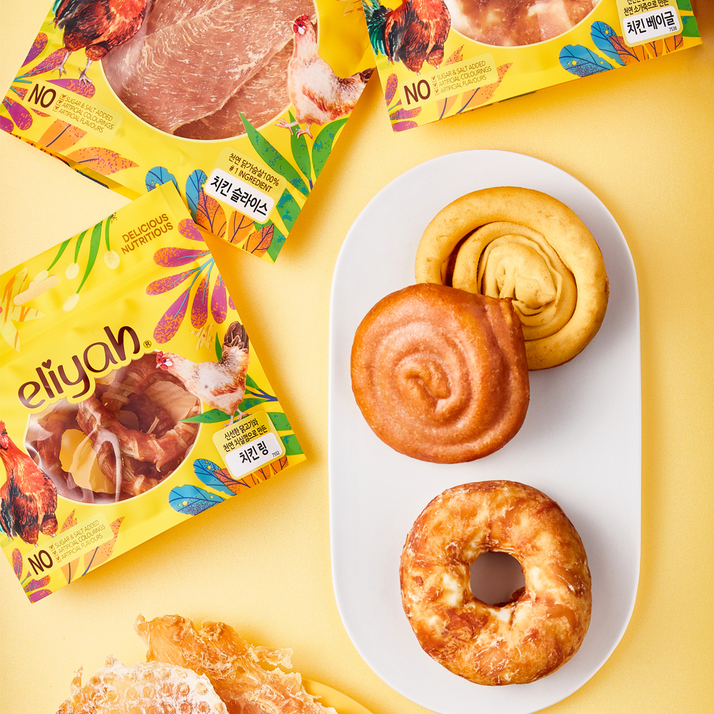 엘리야 치킨 슬라이스 무첨가 닭가슴살 강아지 애견 건강한 개 간식 육포 100G 이미지 3