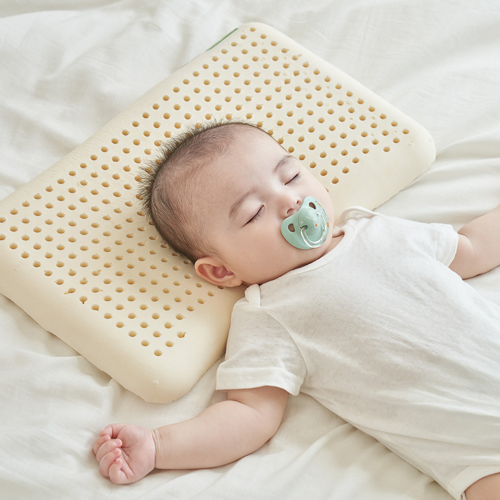 GOLS 오가닉 아기 유아 베개 신생아 짱구 두상 키즈 아동 라텍스