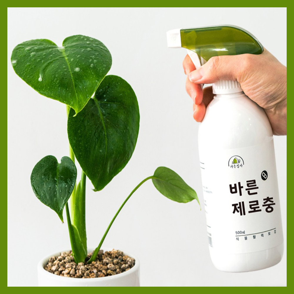제로충 500ml 친환경 식물관리제 깍지벌레약 화초진드기 응애퇴치 식물관리제 뿌리파리 - 상품 이미지