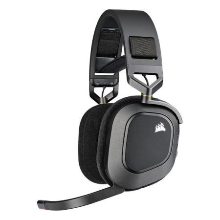 커세어 HS80 RGB WIRELESS 7.1 채널 유무선 게이밍 헤드셋 블랙