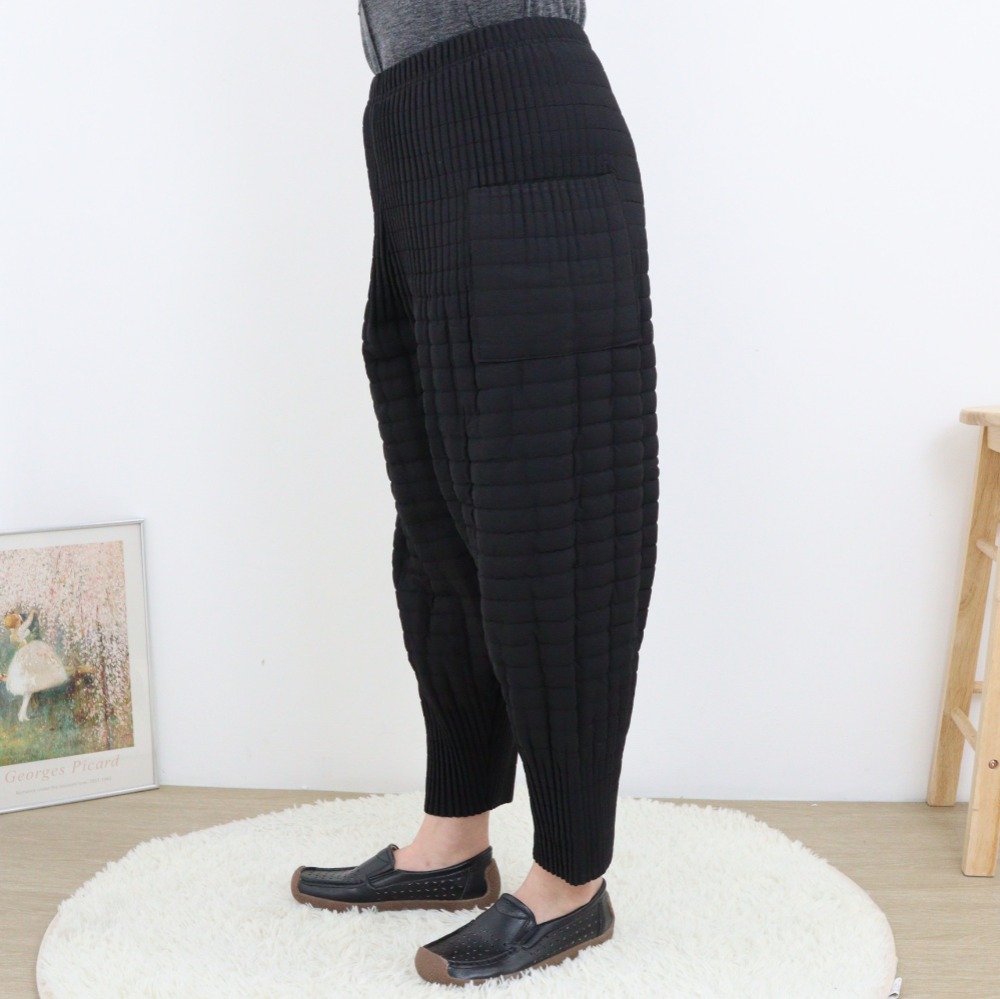 할머니바지 패딩배기 누빔 퀼팅 주름바지 요양원 70대80대90대생신 할머니옷선물 - 상세 이미지 5