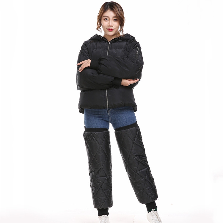오토바이 스쿠터 라이더 방한 토시 무릎 다리 워머 무릎방한대 바람막이 - 상세 이미지 5