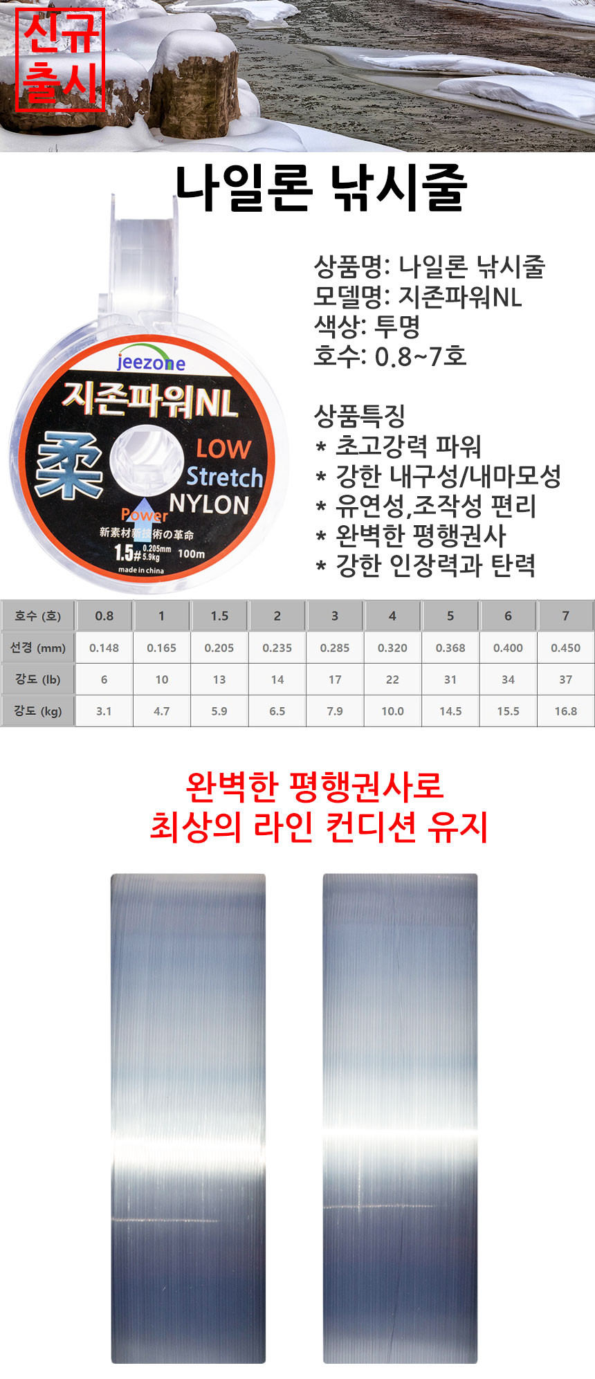 모노라인 원투라인 나일론 바다 목줄 - 상세 이미지 5
