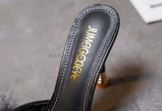 215-250 로피체 6,9cm 스웨이드 퍼 뮬 구두 힐 3color 상세 이미지 26