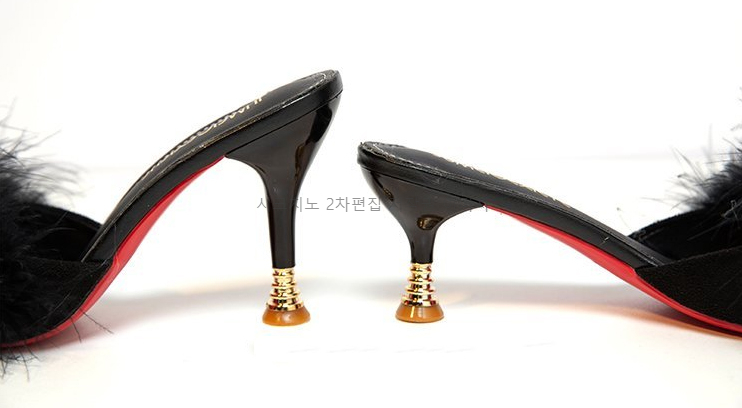 215-250 로피체 6,9cm 스웨이드 퍼 뮬 구두 힐 3color 상세 이미지 24