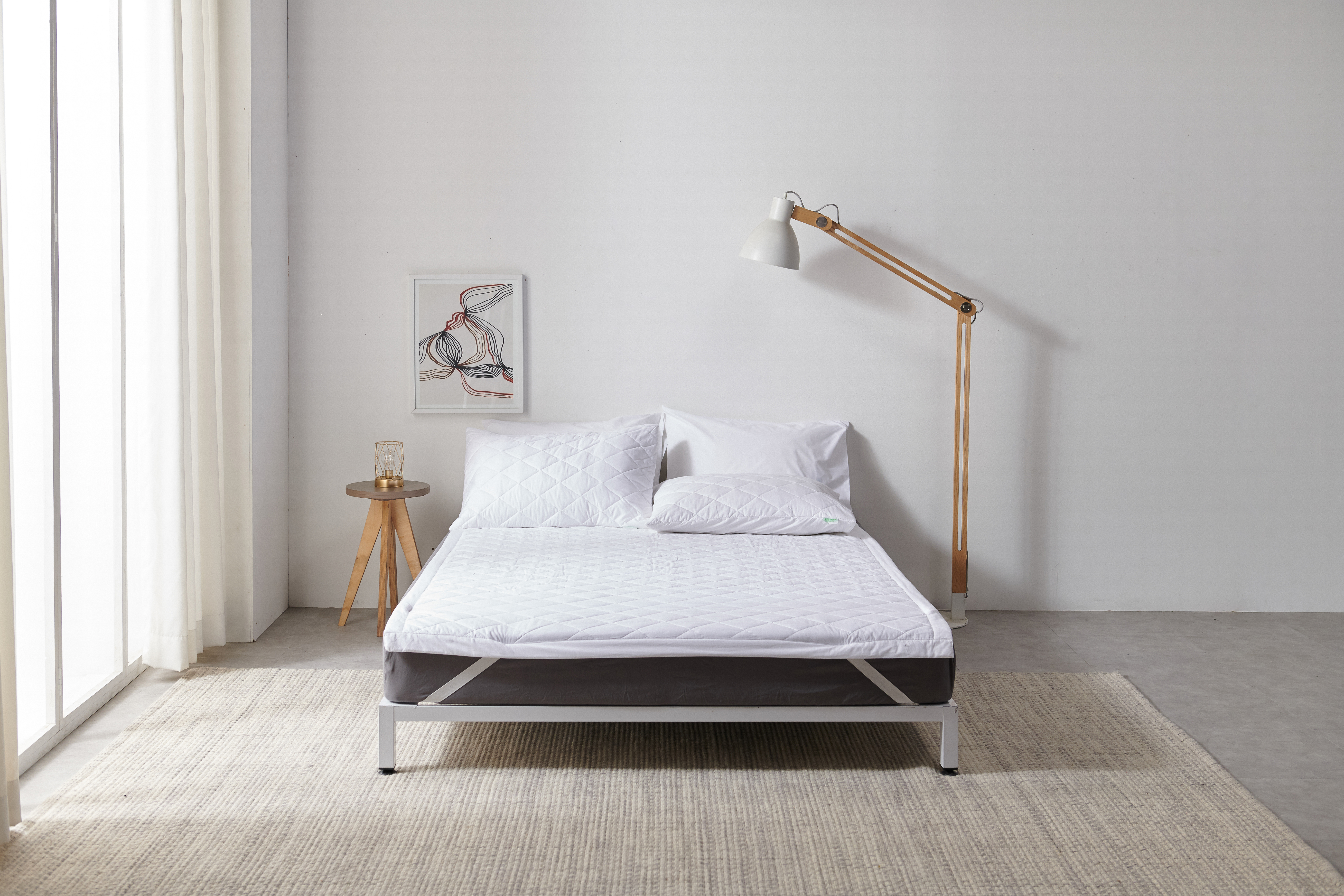 매트리스커버 고정형 퀼팅패드 매트리스보호 호텔침구 이불