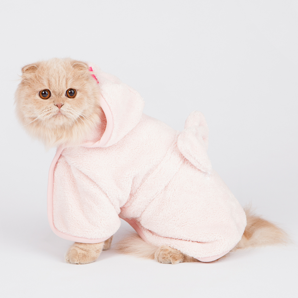 캣츠모리 물먹는목욕가운 강아지가운 고양이 목욕 샤워 펫타올 - 상세 이미지 5