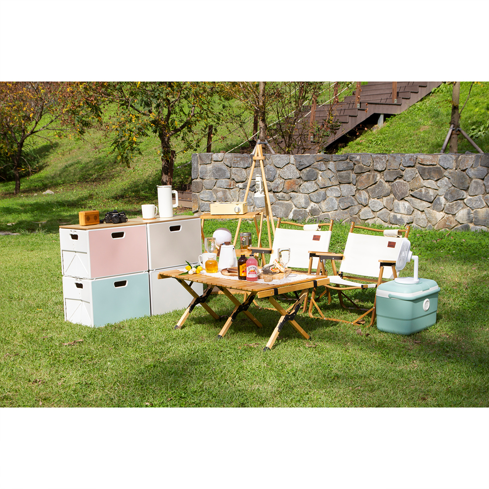 큐폴드 캠핑 폴딩 박스 접이식 수납 정리함 45L