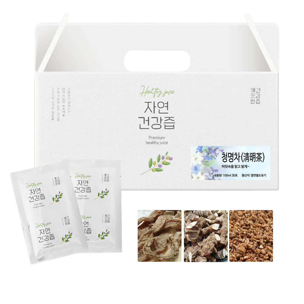 청명차 건강즙 진액 차 즙 엑기스 100ml 30개입 지친 머리를 위해 천마 석창포 - 상품 이미지