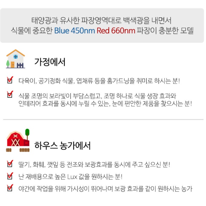 성장 조명 식물용 led 식물 생장 등 농업용 led 30W - 상세 이미지 3
