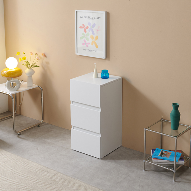 모노 월플렉스 시스템 800(낮은)수납장 3단서랍장 다용도 틈새 거실 주방수납장