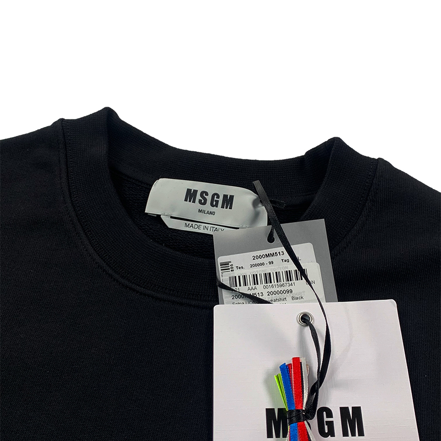 MSGM 맨투맨 블랙 2000MM513 200000 99 이미지 3