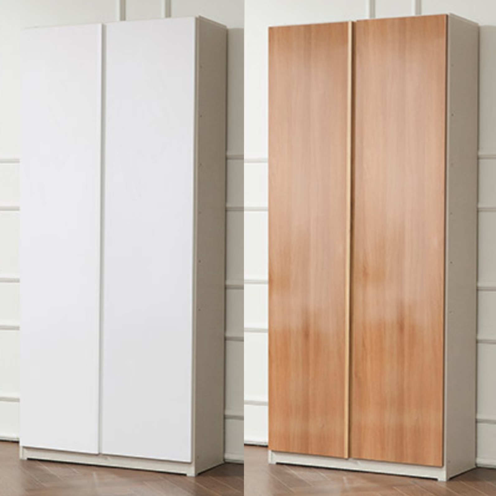 도어형 여닫이 수납장 수납정리장 시스템 수납장 맞춤 안방 수납장 - 상품 이미지