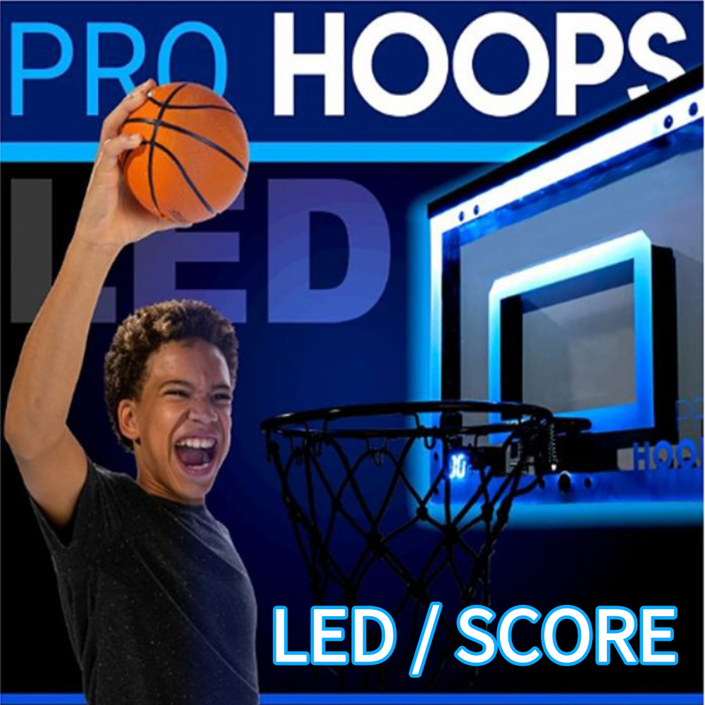 너프 LED 농구골대 벽걸이 농구대 세트 실내 인테리어 가정용 농구 게임 야광 농구꼴대