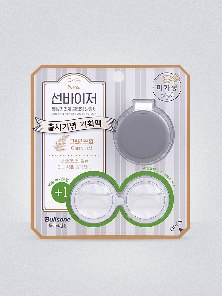 [불스원] 폴라 뉴 파스텔 선바이저 차량용 방향제 아쿠아 - 상세 이미지 3