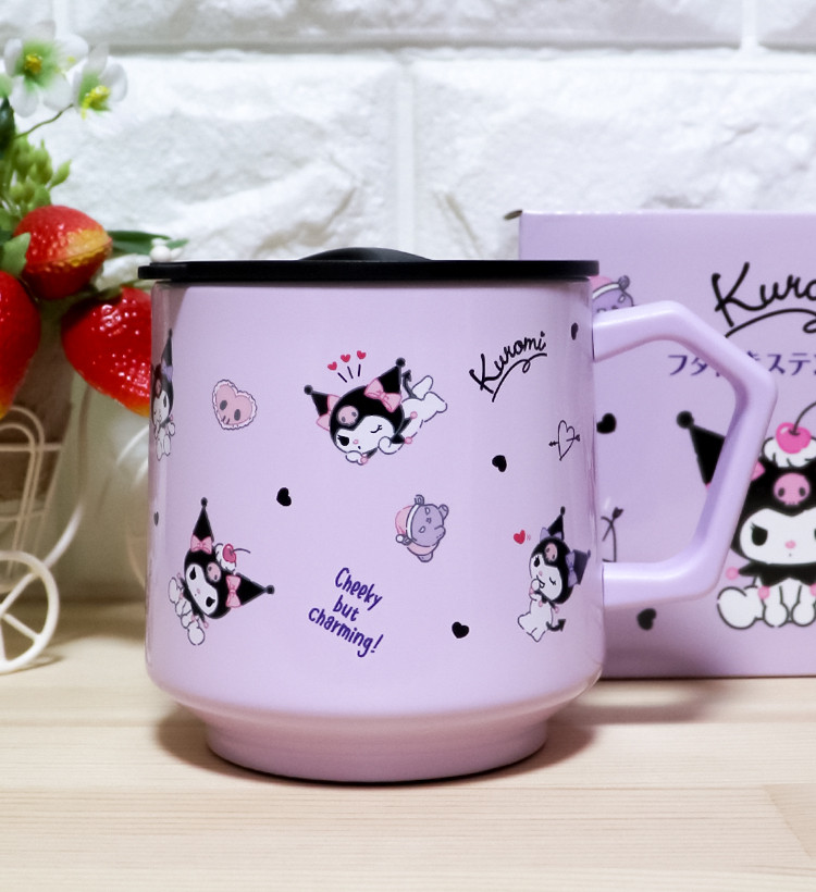산리오 캐릭터 스테인리스 머그 350ml (헬로키티 / 시나모롤 / 쿠로미 / 포차코) - 하카타몰