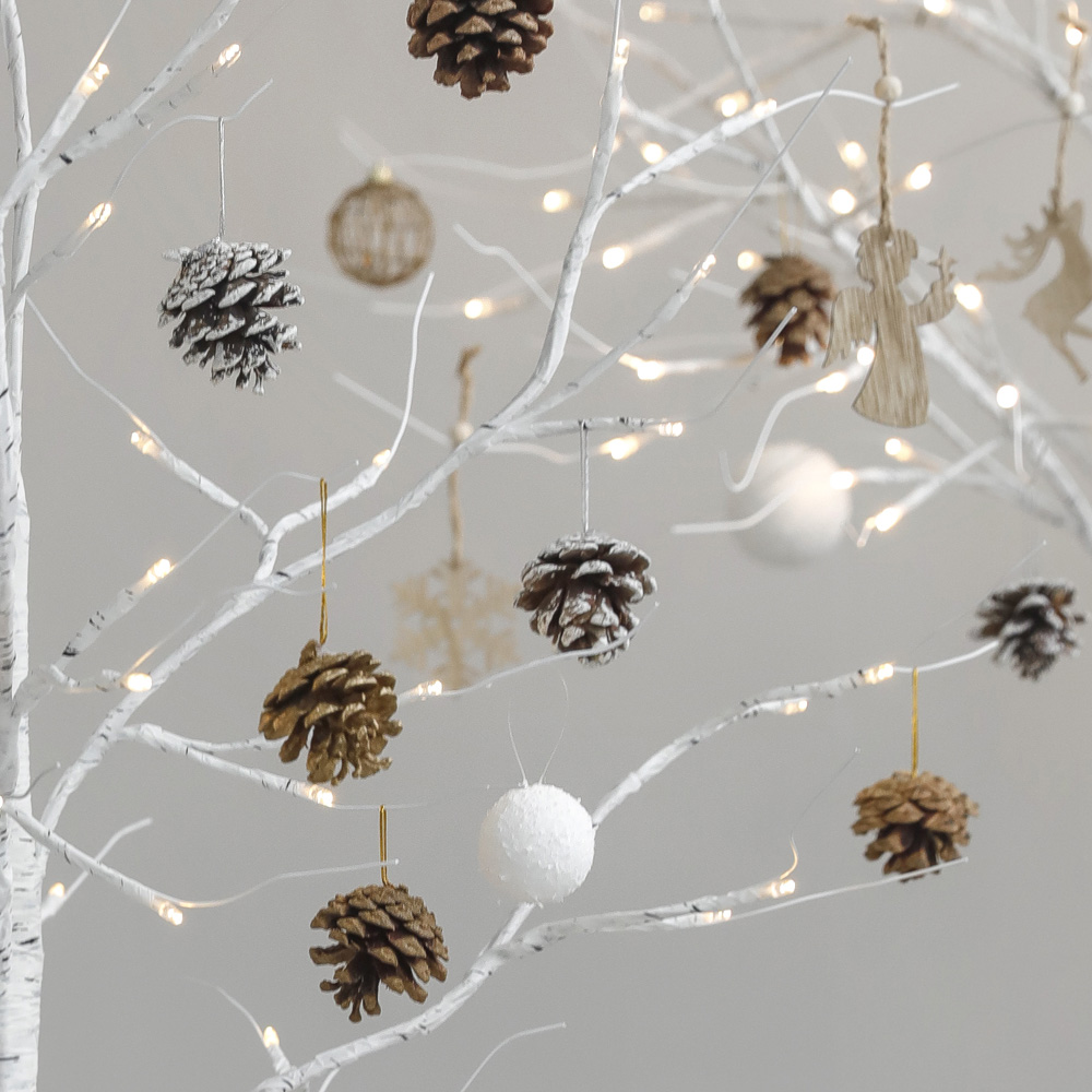 드라이 솔방울 오너먼트 트리 장식 세트 소품 크리스마스 용품