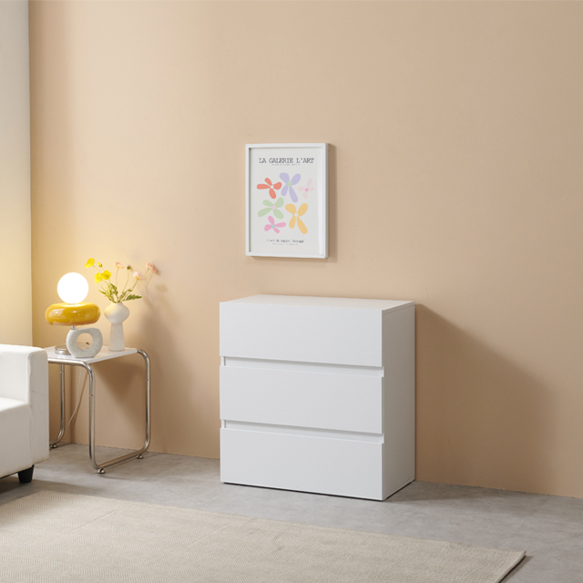 모노 월플렉스 시스템 800(낮은)수납장 3단서랍장 다용도 틈새 거실 주방수납장