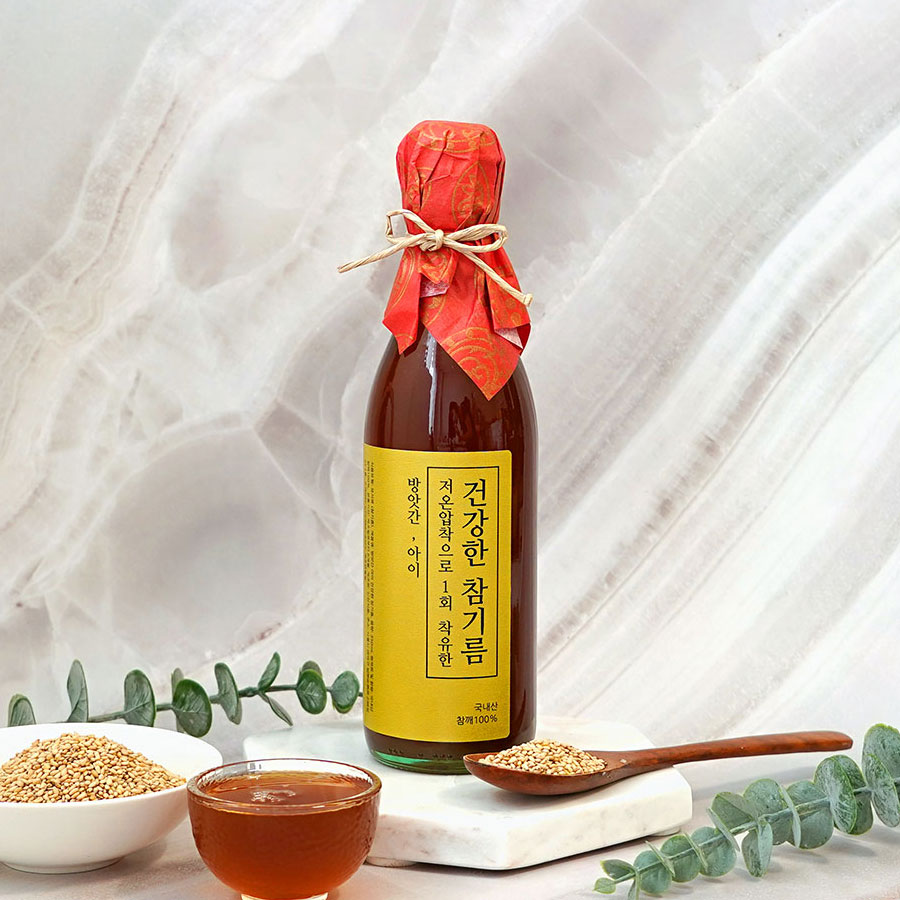 국산 건강한 참기름 150ml 최근마지막착유 좋은 국산 통참깨로짜는 고소한 참기름선물세트 - 상세 이미지 3