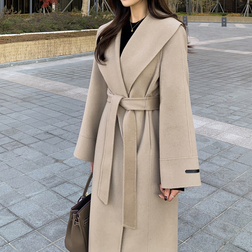 [당일발송/모델강추] 로랑 울 핸드메이드 롱 코트 상세 이미지 8