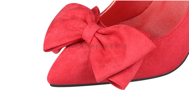 레시스 11cm 스웨이드 리본 구두 하이힐 6color 상세 이미지 27