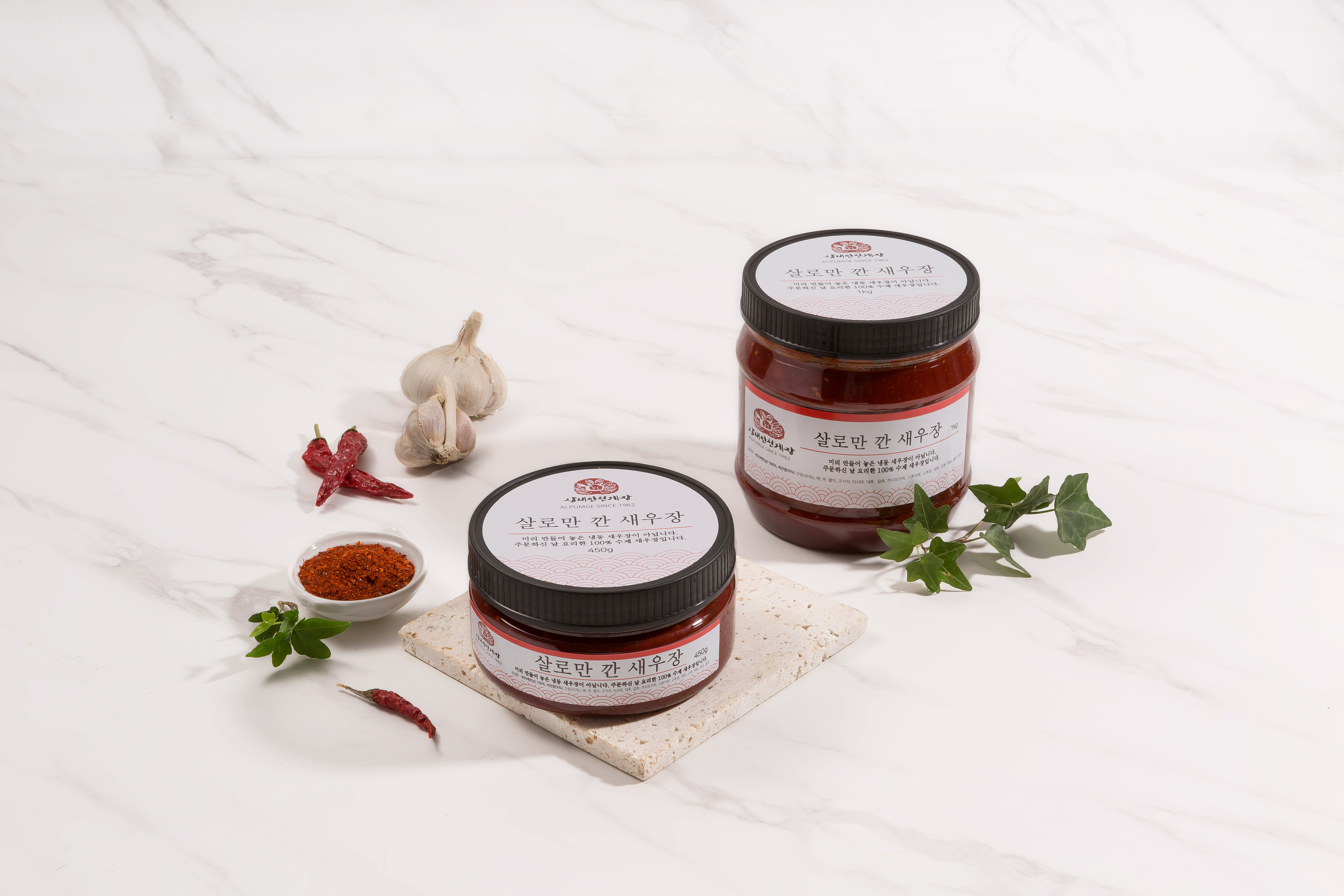 62년전통 알품게 삼대인천게장 살로만 깐새우장 간장새우장 양념 1kg