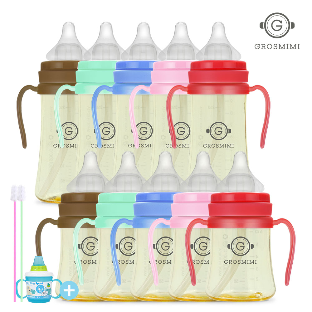 그로미미 PPSU 빨대젖병 200ml 300ml - 메인 이미지
