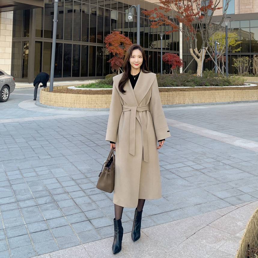 [당일발송/모델강추] 로랑 울 핸드메이드 롱 코트 상세 이미지 9