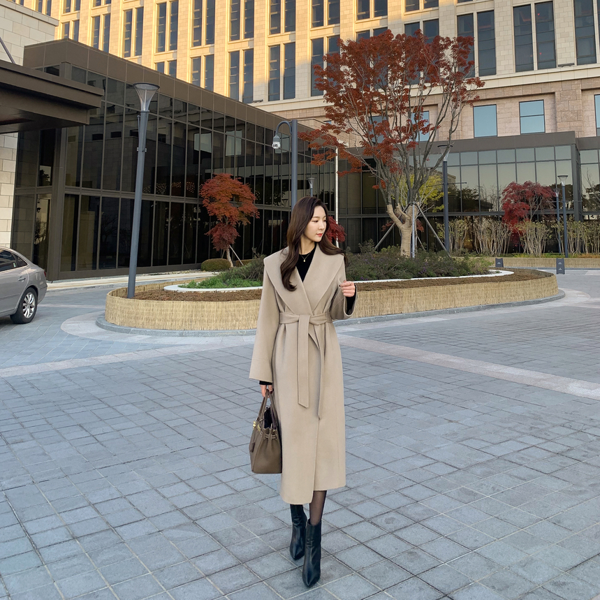[당일발송/모델강추] 로랑 울 핸드메이드 롱 코트 상세 이미지 6
