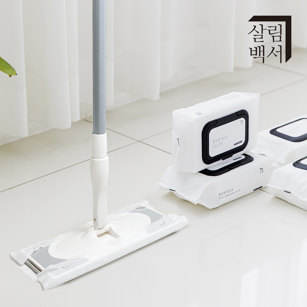 살림백서 물걸레 밀대 밀대걸레 정전기 청소포 호환 막대걸레 청소용품