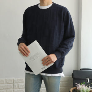 남자맨투맨 오버핏 누빔 긴팔티 남자기모맨투맨 착용 후기 | 사이즈/핏 총정리 - 상품 이미지 4