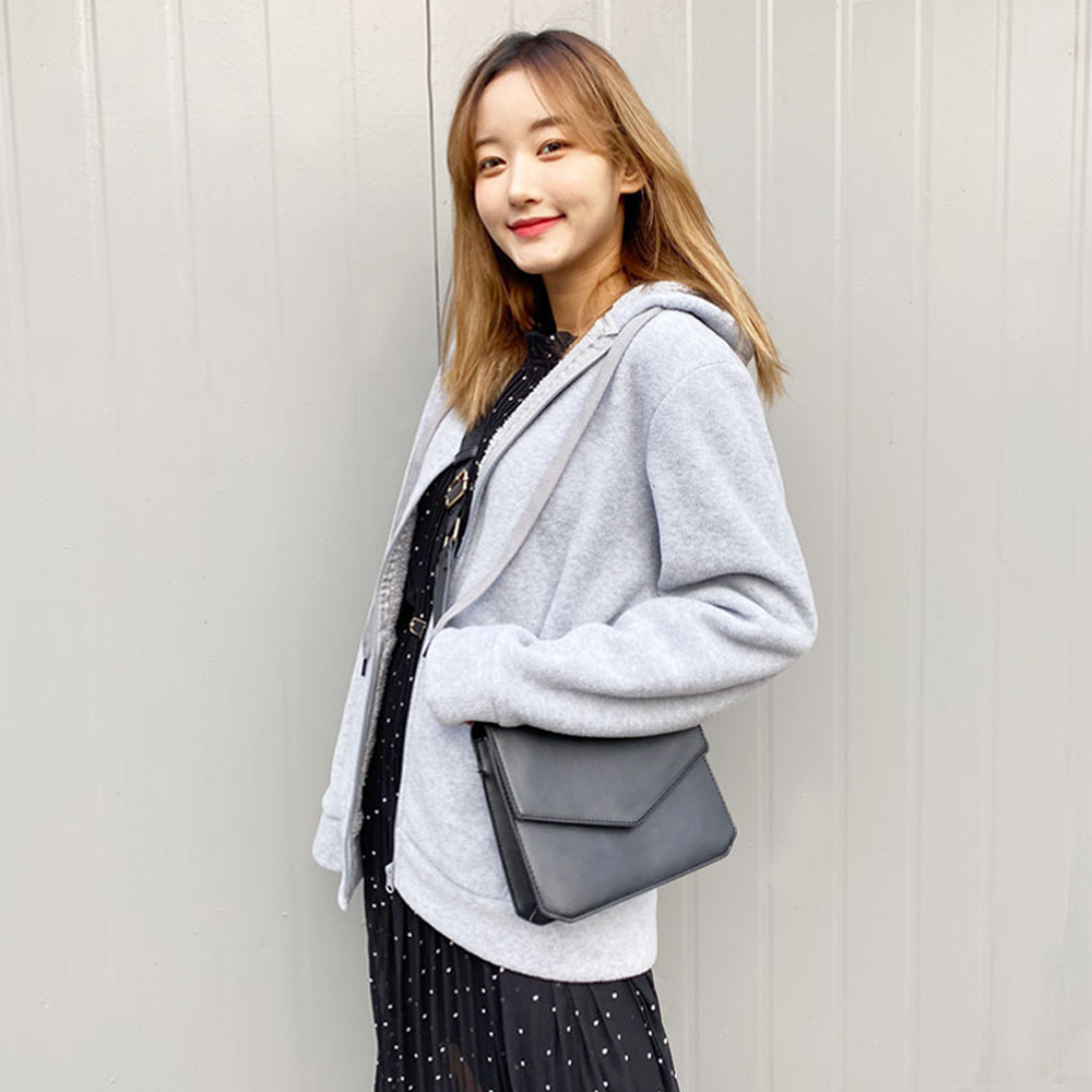 남녀공용 후드 집업 무지 기모 보아털 후드집업 이미지 2
