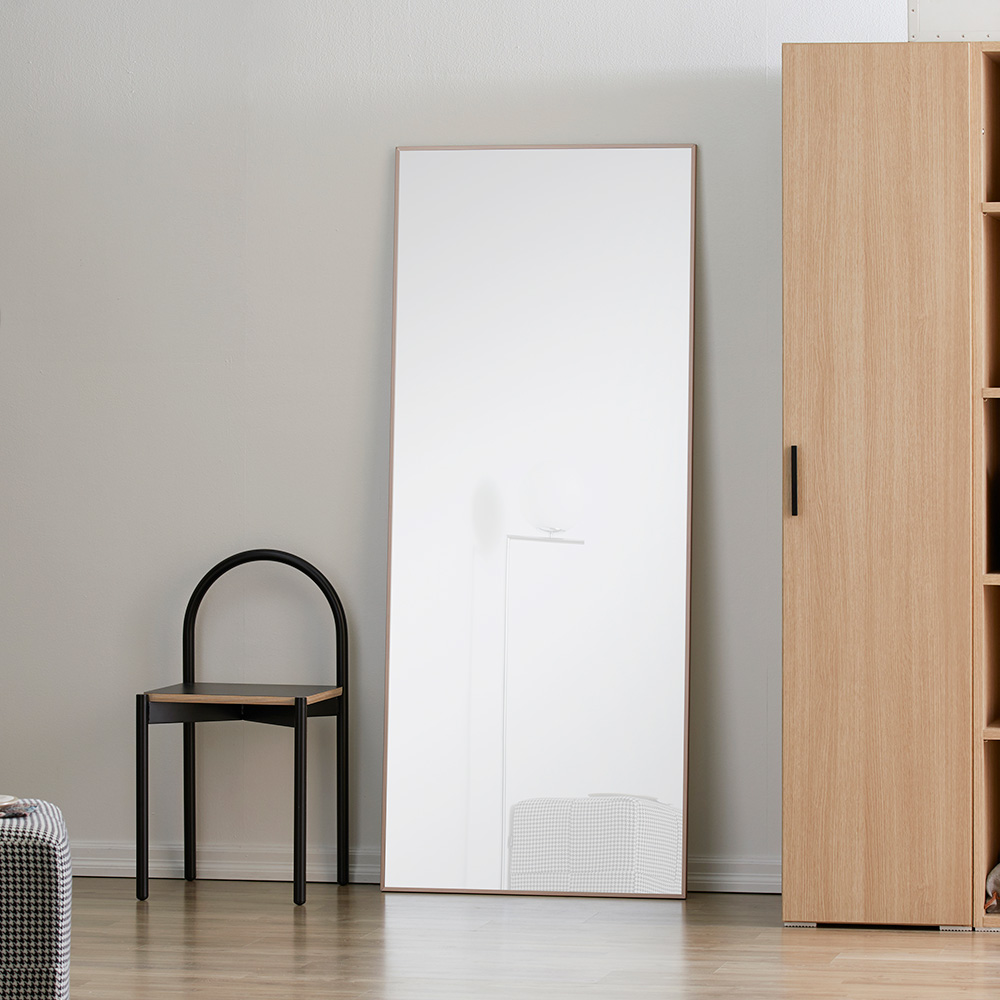 장인가구 컬렉 대형 스탠드 비산방지 전신거울 700