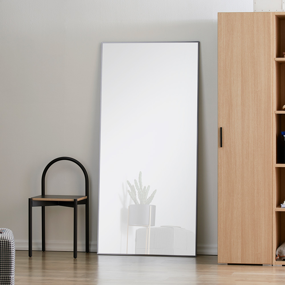 장인가구 컬렉 와이드 스탠드 비산방지 전신거울 800