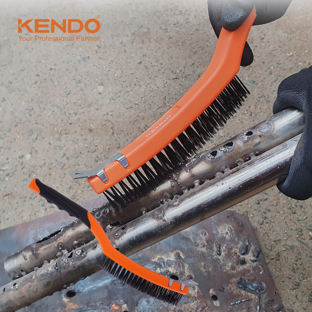 KENDO 철 브러쉬 350mm 31201N 용접그을음 녹 불판청소 - 메인 이미지