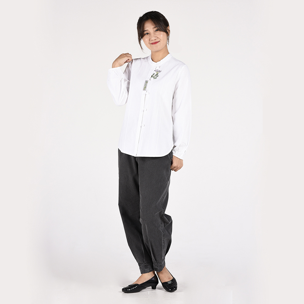 여자 봄가을 생활한복 20수 라벨 저고리 바지 개량 계량 한복 절복 법복 - 상세 이미지 5