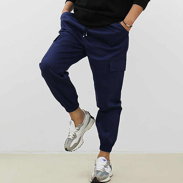 남자 와이드 포켓 조거 카고바지 - 상세 이미지 3