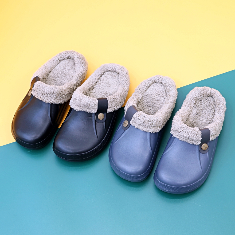 털슬리퍼 여성 남성 커플 캠핑 겨울 사무실 학교 퍼 양털 슬리퍼 라운드 옐로우