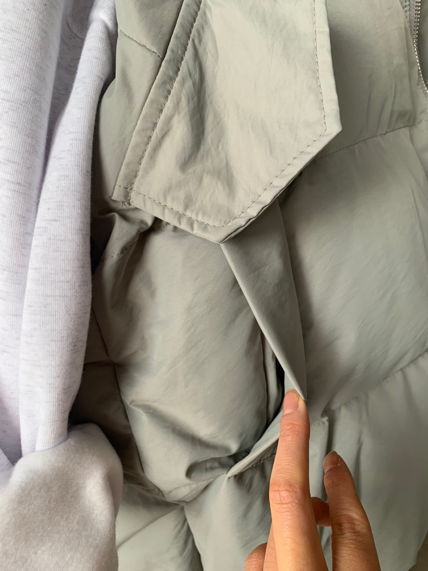 [웰론/ 오버핏] 폭신폭신 루즈핏 하이넥 겨울 패딩조끼 3color 상세 이미지 31