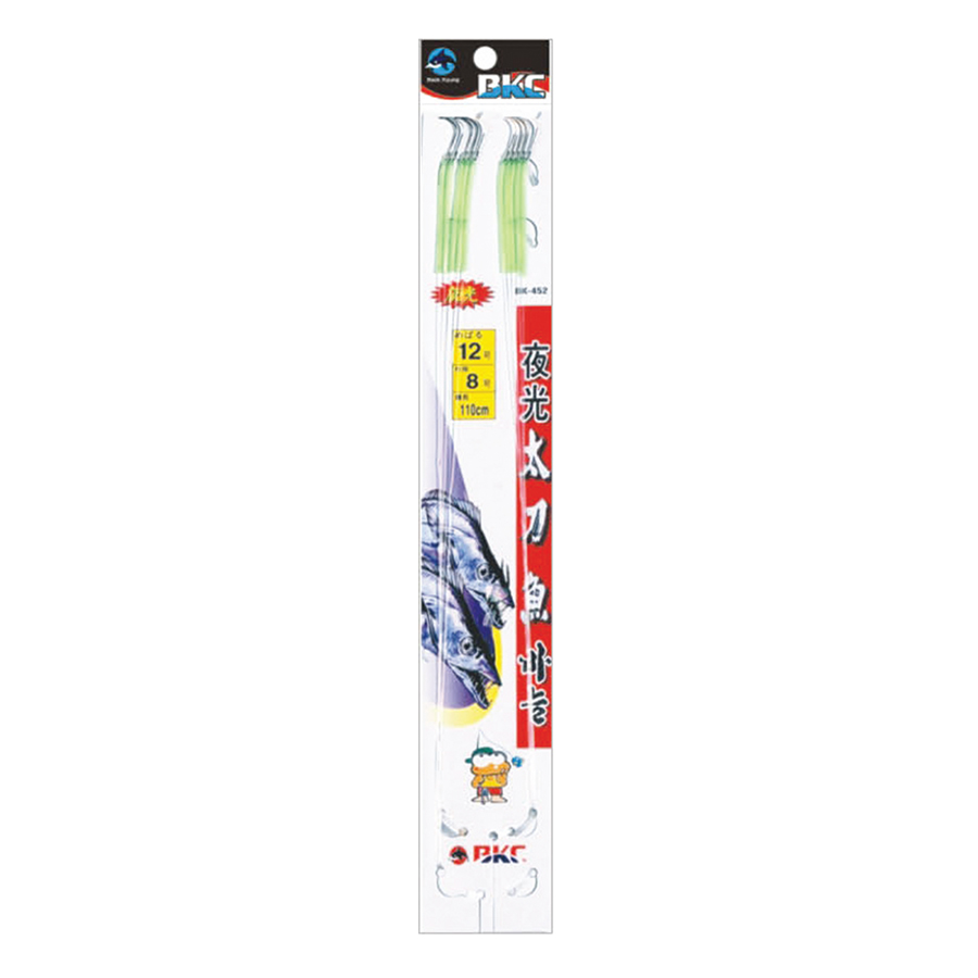 백경 비케이씨 야광 내만 갈치 전용 텐빈 바늘채비 12호 110cm 10개입 - 상품 이미지