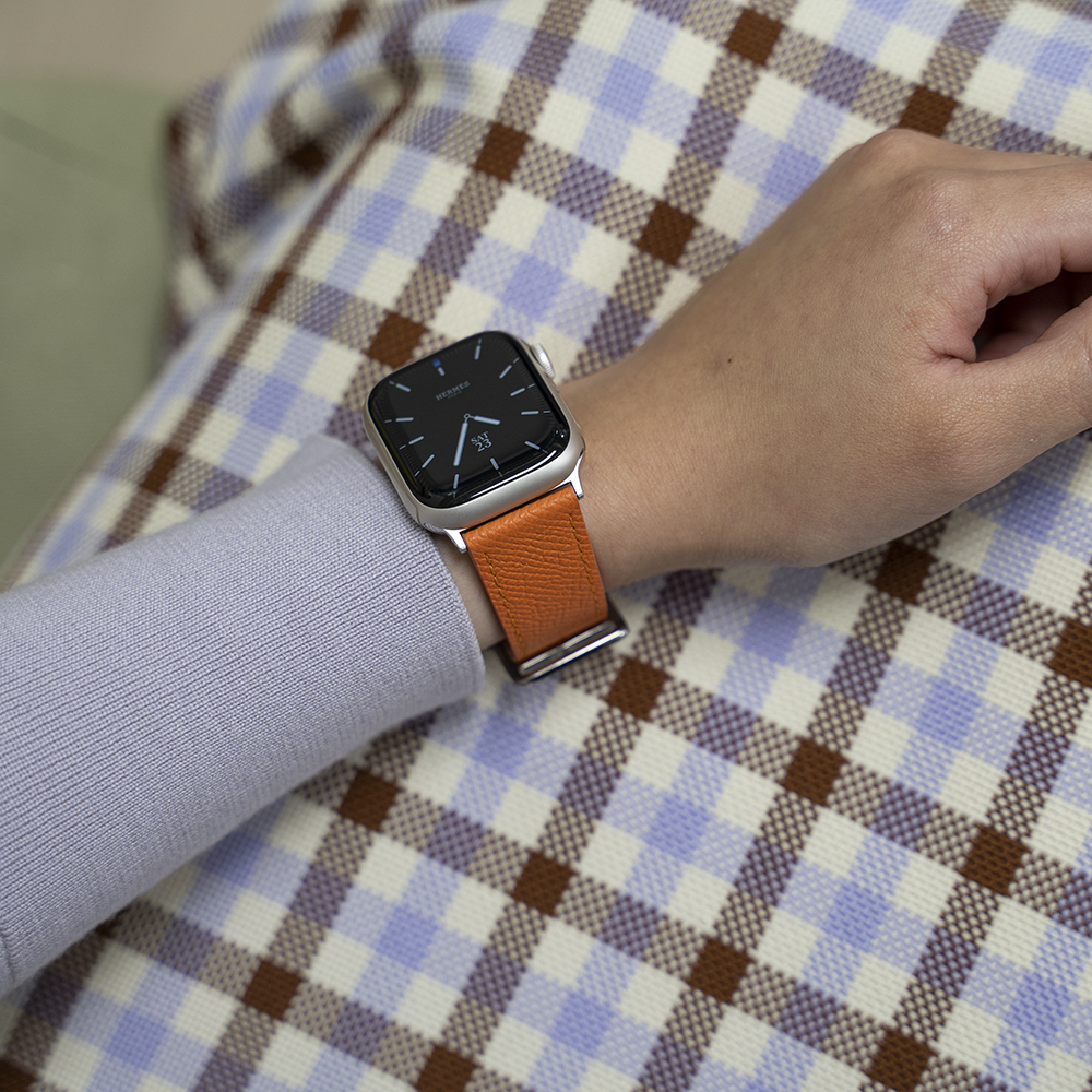 애플워치 가죽 스트랩 11 10 SE 3 에토프 앱송 울트라 줄질