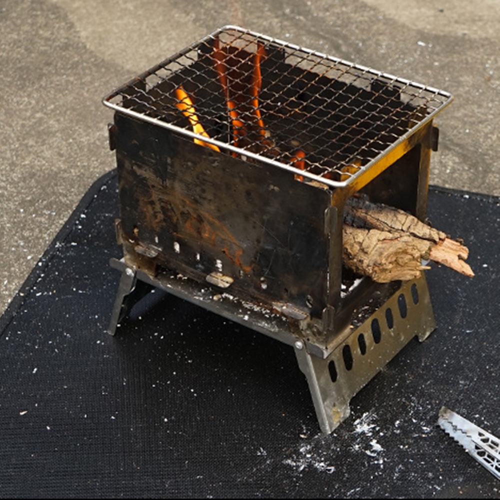 캠핑방염포 캠핑 방염매트 화로대 난로 버너 받침대 테이블 난연 방염 매트 패드 방염천