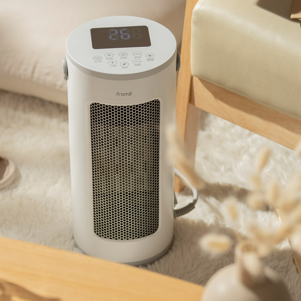 프롬비 히터팬 전기온풍기 FC189 화이트