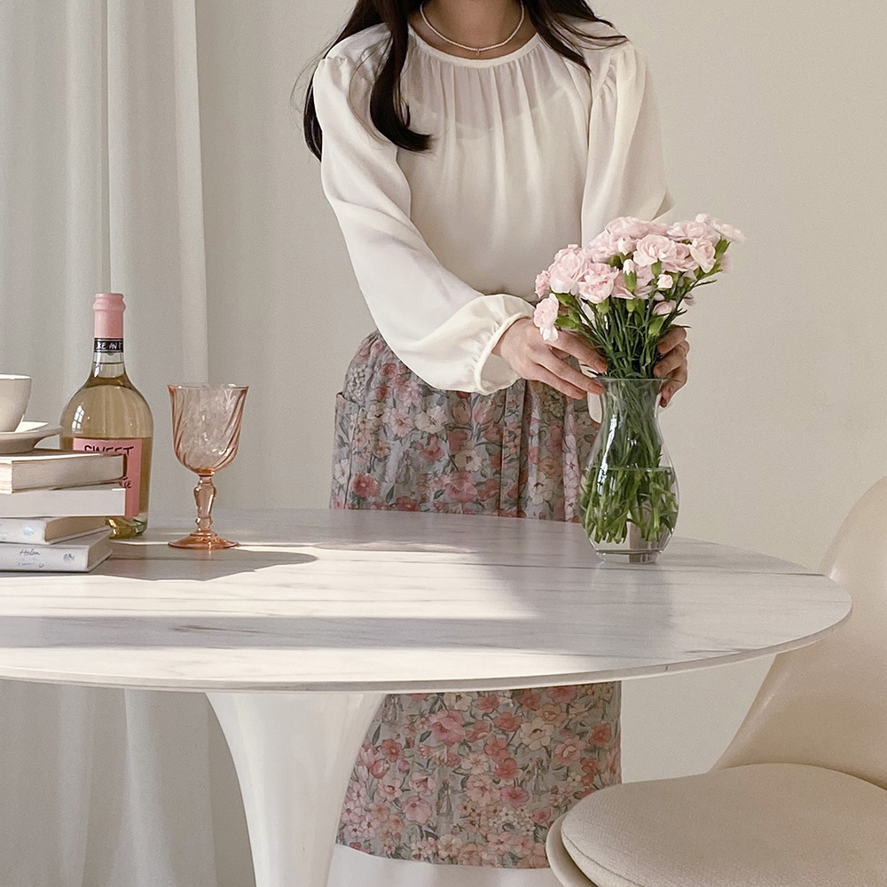 한스데이 하프 에이프런 어린이집 유치원교사 플로리스트 예쁜 허리 앞치마 하프 가드닝핑크